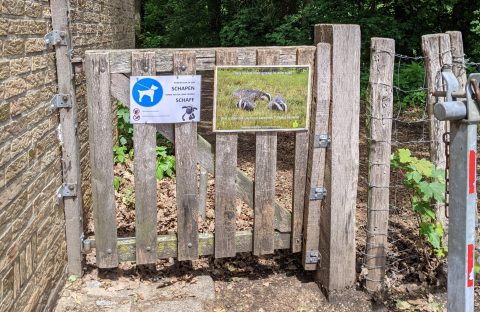 Nieuw bord in de Weerd om dassen te helpen