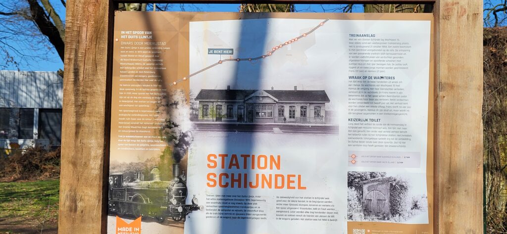 informatiebord over voormalig station Schijndel