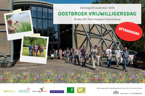 Uitnodiging voor Oostbroek Vrijwilligersdag op 26 september 2026 in Park Vliegbasis Soesterberg.
