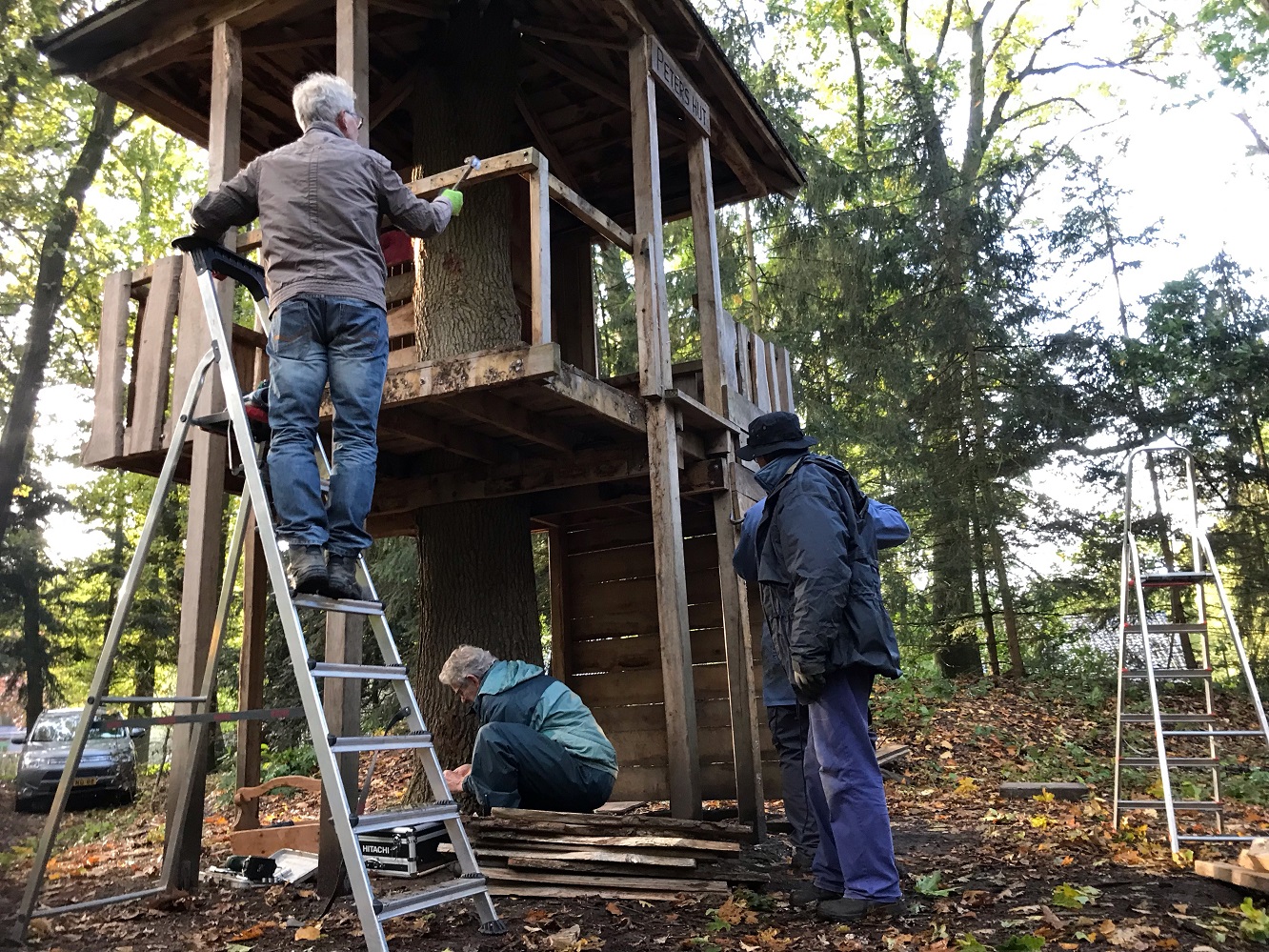 Aanpassingen boomhut Belevingsbos