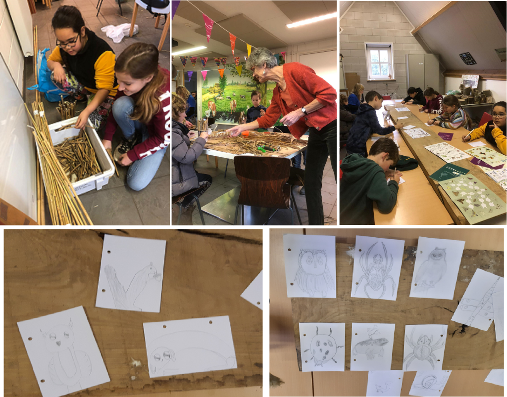 Jeugd IVN insectenhotel en toegangspoort