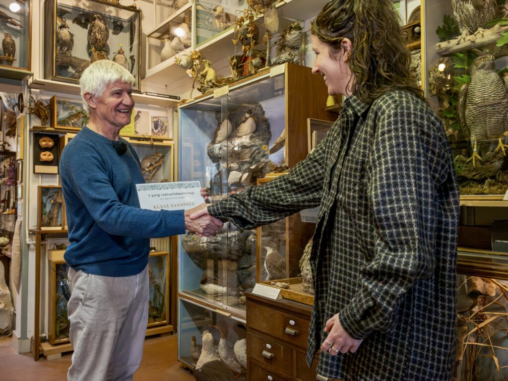 Rijk Natuurmuseum Klaas Nanninga huldiging IVN Groningen Haren Julia Hoorman voorzitter